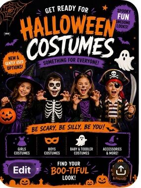 Halloween costumes just added!!
